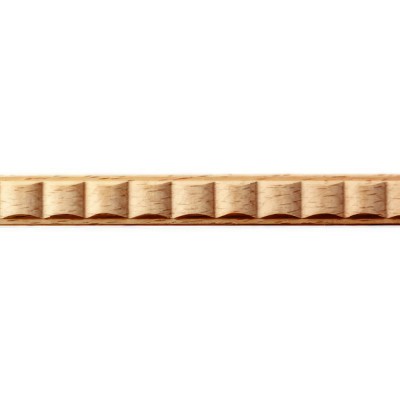 Ξύλινο Διακοσμητικό Πηχάκι άβαφο από Μασίφ ξύλο οξιάς  10x5mm μήκος 220cm 175101.0009-4014/10