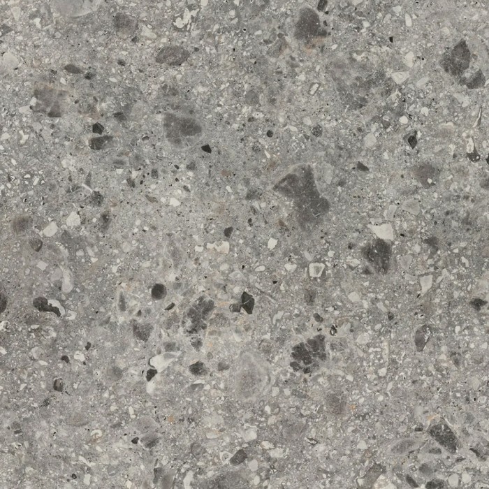 Πάγκος Κουζίνας Δίκουρβος (P2) Egger F021-ST75 Grey Triestino Terrazzo Διαστάσεων 4.10m Μήκος X 92cm Πλάτος X 4cm Πάχος