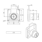 Κλειδαριά Επίπλου EVERGOOD Model 121 με Διάμετρο Κυλίνδρου 19mm και Μήκος Κυλίνδρου 22mm (D19 x L22) σε χρώμα Χρώμιο