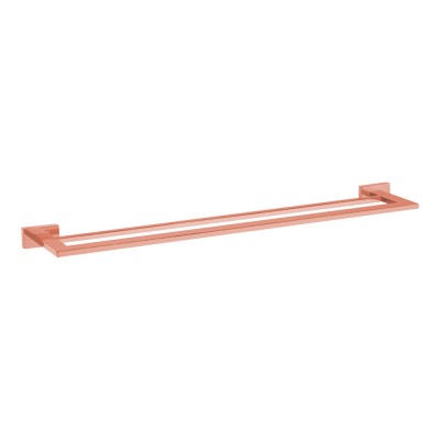 Διπλή πετσετοθήκη 60cm Bronze Art σειρά Genesis 42G1-R1 Rose Gold Mat