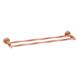 Διπλή Πετσετοθήκη 60cm Bronze Art σειρά Inox304 4230-51 Copper Mat