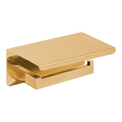 Χαρτοθήκη ράφι Bronze Art σειρά Vertigo 52V1-G1 Brass Mat