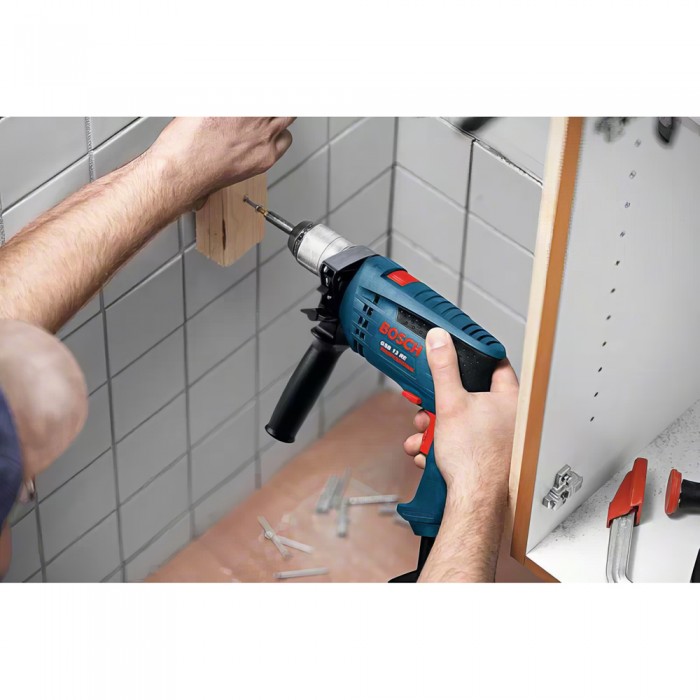 Κρουστικό Δράπανο 1ας Ταχύτητας 600W Bosch GSB 13 RE Professional