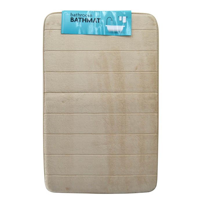 Πατάκι Μπάνιου Memory Foam Μπεζ με PVC 50x80εκ. ANKOR 812523