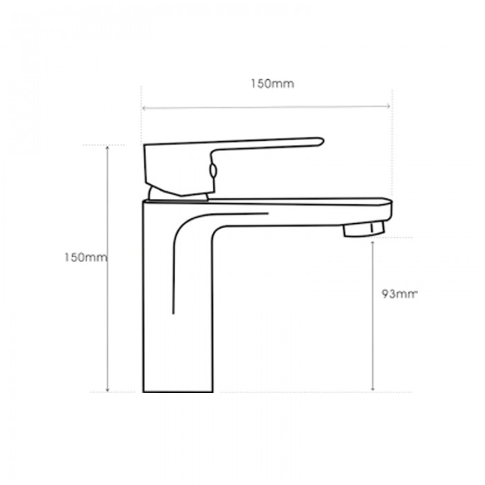 Μπαταρία νιπτήρα Interflex Χρώμιο 087028 Chiara