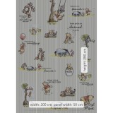 Φωτοταπετσαρία Τοίχου KOMAR "Winnie Pooh Stripes" σειρά "DISNEY MARVEL" 200x280cm DX4-001