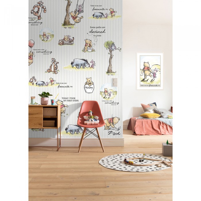 Φωτοταπετσαρία Τοίχου KOMAR "Winnie Pooh Stripes" σειρά "DISNEY MARVEL" 200x280cm DX4-001