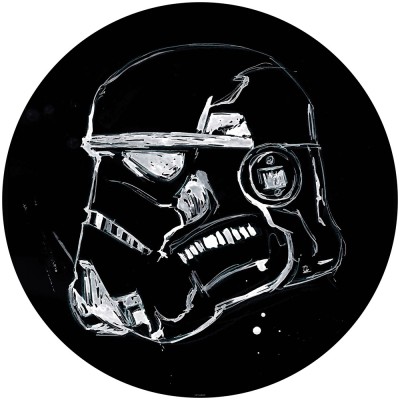 Αυτοκόλλητη Φωτοταπετσαρία Τοίχου KOMAR "Star Wars Ink Stormtrooper" σειρά "DOTS" Ø125cm DD1-022