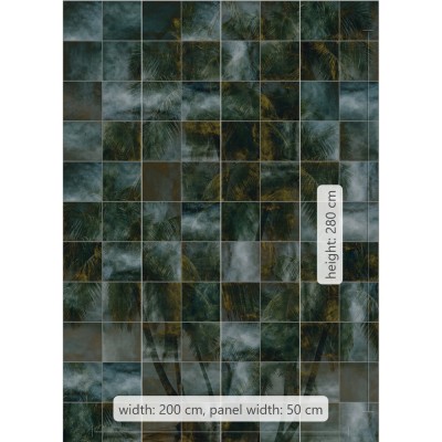 Φωτοταπετσαρία Τοίχου KOMAR "Palm Puzzle" σειρά "ΙΝΚ" 200x280cm INX4-045