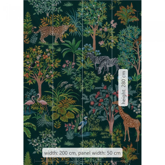 Φωτοταπετσαρία Τοίχου KOMAR "Happy Jungle" σειρά "ΙΝΚ" 200x280cm INX4-055