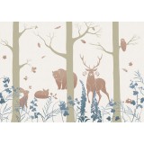 Φωτοταπετσαρία Τοίχου KOMAR "Forest Animals" σειρά "ΙΝΚ" 400x280cm INX8-065