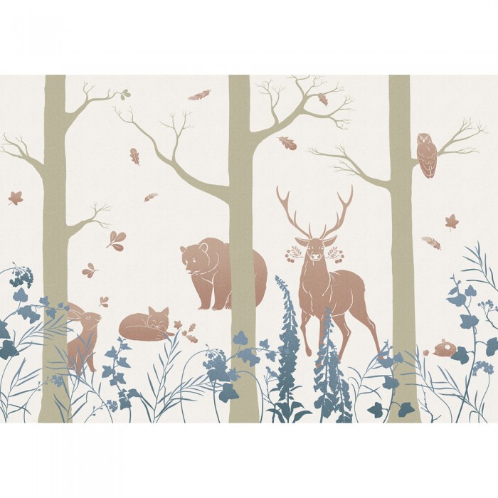 Φωτοταπετσαρία Τοίχου KOMAR "Forest Animals" σειρά "ΙΝΚ" 400x280cm INX8-065