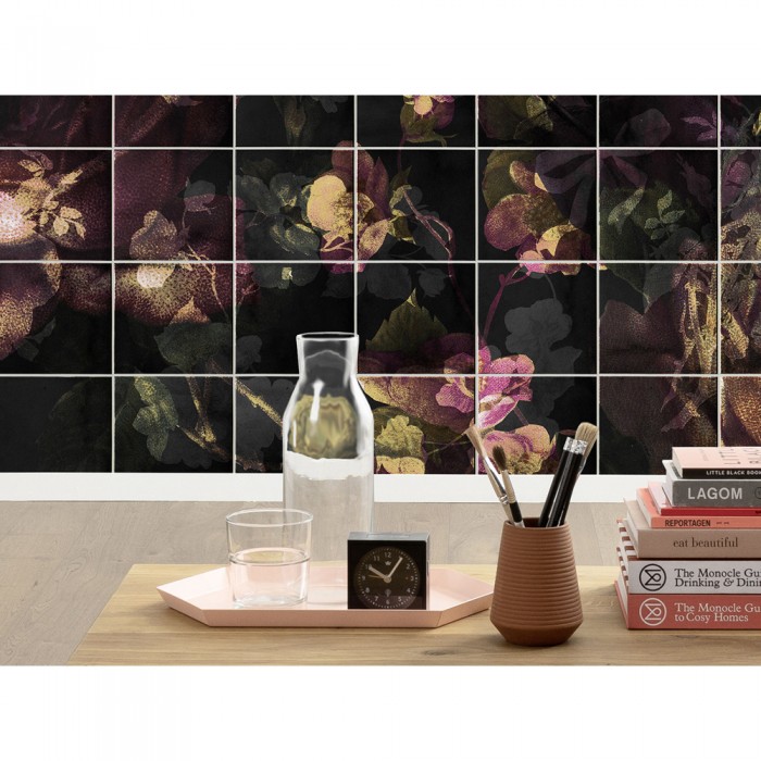 Φωτοταπετσαρία Τοίχου KOMAR "Tiles Flowers" σειρά "ΙΝΚ" 400x280cm INX8-080