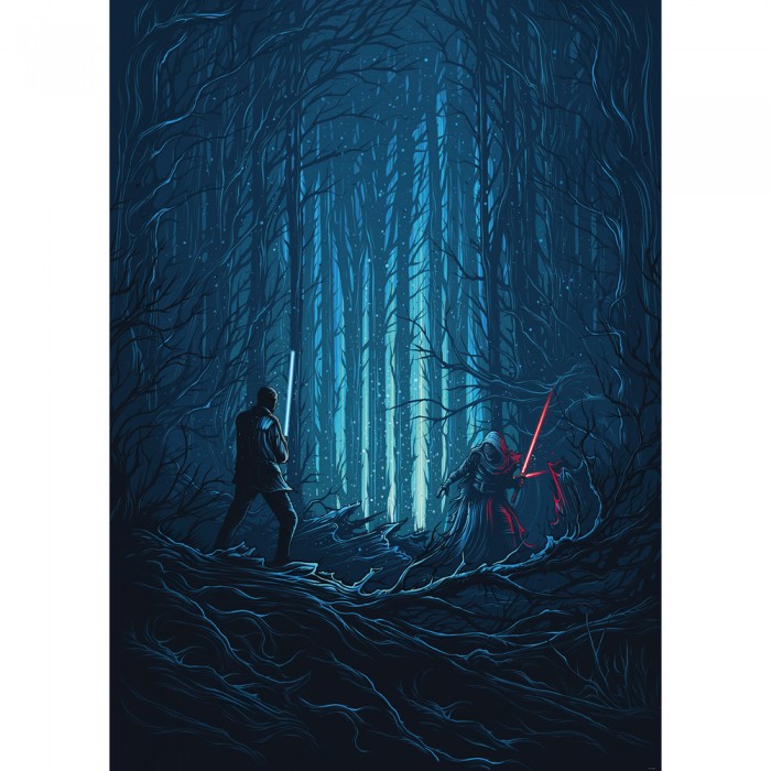 Φωτοταπετσαρία Τοίχου KOMAR "Star Wars Wood Fight" σειρά "INTO ADVENTURE" 200x280cm IADX4-003