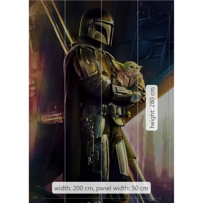 Φωτοταπετσαρία Τοίχου KOMAR "Mandalorian Savior" σειρά "INTO ADVENTURE" 200x280cm IADX4-019