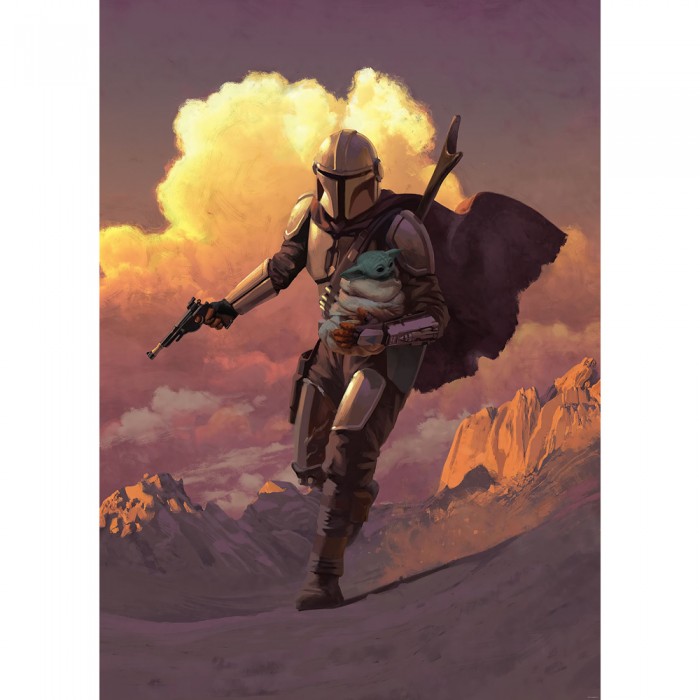 Φωτοταπετσαρία Τοίχου KOMAR "Mandalorian Escape" σειρά "INTO ADVENTURE" 200x280cm IADX4-020