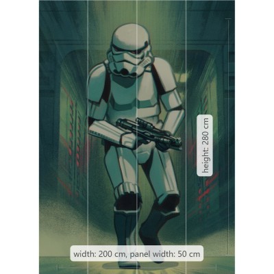 Φωτοταπετσαρία Τοίχου KOMAR "Mandalorian Stormtrooper Print" σειρά "INTO ADVENTURE" 200x280cm IADX4-024