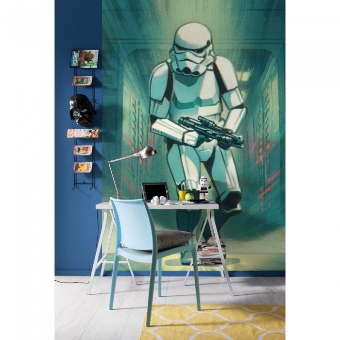 Φωτοταπετσαρία Τοίχου KOMAR "Mandalorian Stormtrooper Print" σειρά "INTO ADVENTURE" 200x280cm IADX4-024