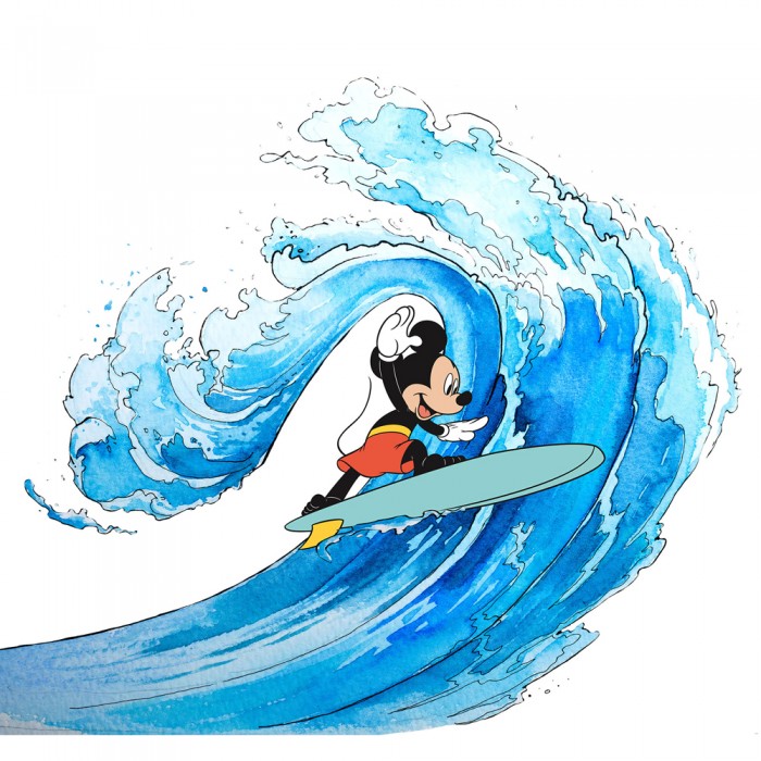 Φωτοταπετσαρία Τοίχου KOMAR "Mickey Surfing" σειρά "INTO ADVENTURE" 300x280cm IADX6-007