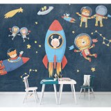 Φωτοταπετσαρία Τοίχου KOMAR "Friends in Space" σειρά "INTO ADVENTURE" 350x280cm IAX7-0036