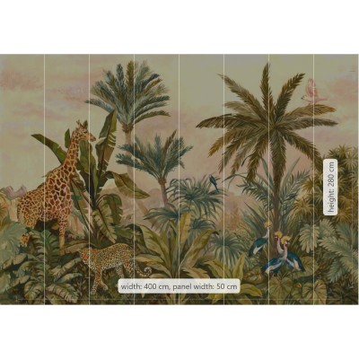 Φωτοταπετσαρία Τοίχου KOMAR "Tropical Vintage Garden" σειρά "INTO ADVENTURE" 400x280cm IAX8-0005