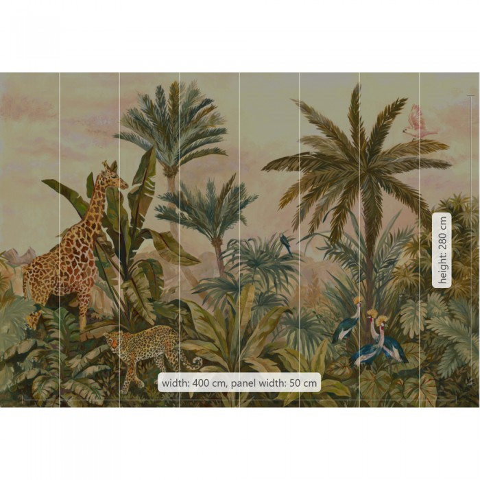 Φωτοταπετσαρία Τοίχου KOMAR "Tropical Vintage Garden" σειρά "INTO ADVENTURE" 400x280cm IAX8-0005