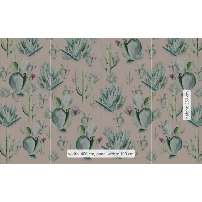 Φωτοταπετσαρία Τοίχου KOMAR "Cactus Rose" σειρά "PURE BOUTIQUE" 400x250cm P045A-VD4