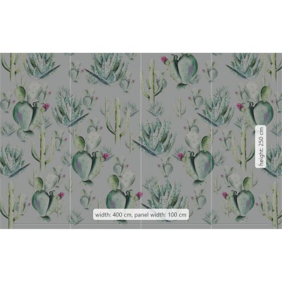 Φωτοταπετσαρία Τοίχου KOMAR "Cactus Grey" σειρά "PURE BOUTIQUE" 400x250cm P045B-VD4