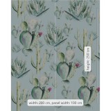 Φωτοταπετσαρία Τοίχου KOMAR "Cactus Blue" σειρά "PURE BOUTIQUE" 200x250cm P045D-VD2