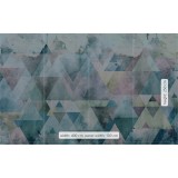 Φωτοταπετσαρία Τοίχου KOMAR  "Triangles Blue" σειρά "PURE" 400x250cm P018A-VD4