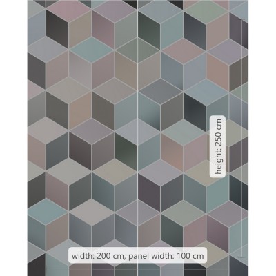 Φωτοταπετσαρία Τοίχου KOMAR "Cubes Pastel" σειρά "PURE BOUTIQUE" 200x250cm P027-VD2