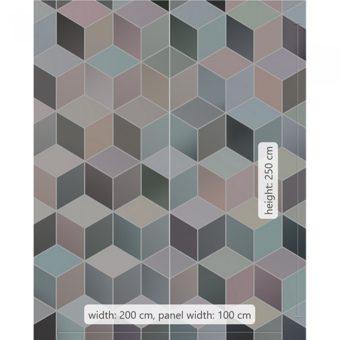 Φωτοταπετσαρία Τοίχου KOMAR "Cubes Pastel" σειρά "PURE BOUTIQUE" 200x250cm P027-VD2