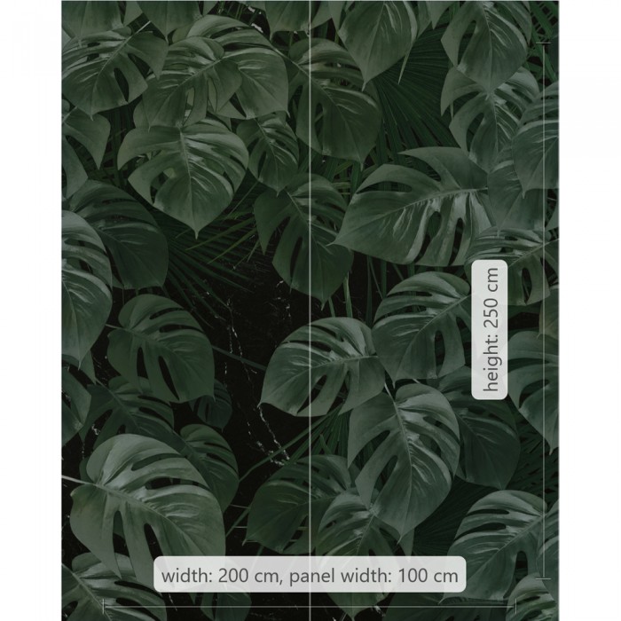 Φωτοταπετσαρία Τοίχου KOMAR "Monstera on Marble" σειρά "PURE BOUTIQUE" 200x250cm P035-VD2