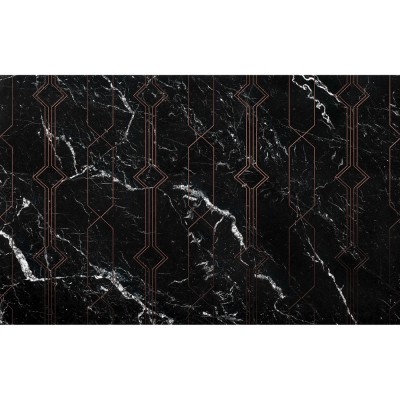 Φωτοταπετσαρία Τοίχου KOMAR  "Marble Black" σειρά "PURE" 400x250cm P040-VD4