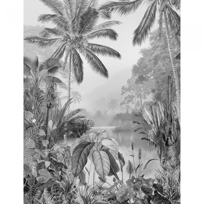 Φωτοταπετσαρία Τοίχου KOMAR "Lac Tropical Black & White" σειρά "RAW" 200x270cm R2-008