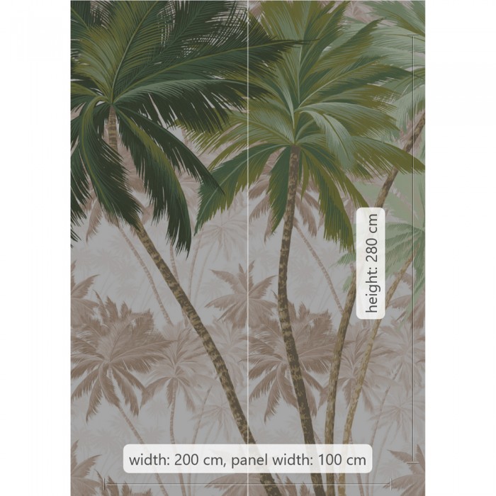 Φωτοταπετσαρία Τοίχου KOMAR "Palmera" σειρά "RAW" 200x280cm R2-013