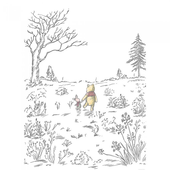 Φωτοταπετσαρία τοίχου KOMAR IADX4-043 "Winnie the Pooh Walk" σειρά Into Wonderland 200 x 280 cm