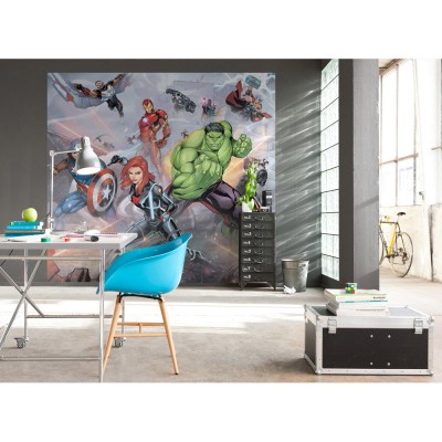 Φωτοταπετσαρία τοίχου KOMAR IADX6-074 "Avengers Street Revenge" σειρά Into Wonderland 300 x 280 cm