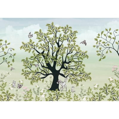 Φωτοταπετσαρία τοίχου KOMAR IADX8-119 "Bambi Forest Friends" σειρά Into Wonderland 400 x 280 cm