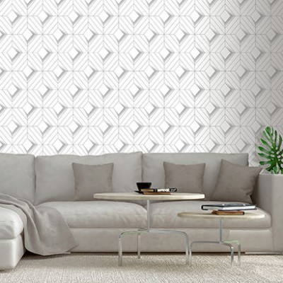 Ταπετσαρία Τοίχου  «Ugepa»  Galactik   L61400  	Design Silver, white (0.53 x 10.05  ) 