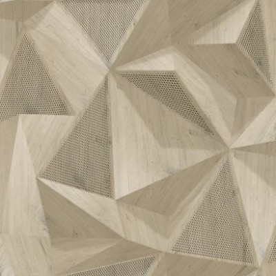 Ταπετσαρία Τοίχου  «Ugepa»  Onyx,  M35107 Geometrique, bois Cream (0.53 x 10.05  ) 