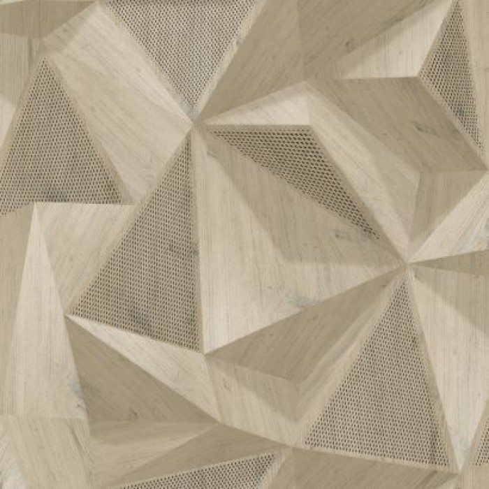 Ταπετσαρία Τοίχου  «Ugepa»  Onyx,  M35107 Geometrique, bois Cream (0.53 x 10.05  )