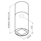 Απορροφητήρας Pyramis Cilindrico Οροφής ∅43cm - 065018601