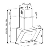 Απορροφητήρας Pyramis Fiero Λευκός Premium 90cm - 065023201