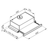 Απορροφητήρας Pyramis Συρόμενος Power Slim Ecoline 60cm - 065032901