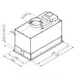 Απορροφητήρας Pyramis Τζάκι Plus 55cm 065036701