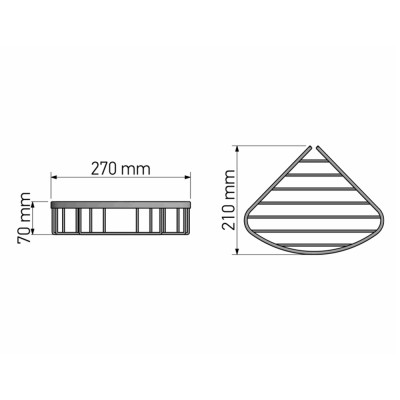 Γωνιακή Θήκη Chrome SANCO 00008-A03