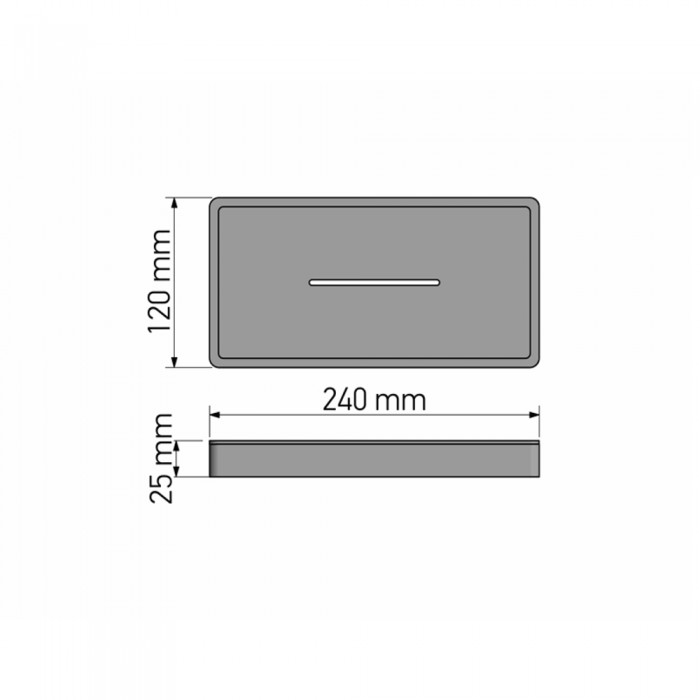 Σπογγοθήκη με Πλαστική Αποσπώμενη Θήκη Chrome SANCO 00335-A03