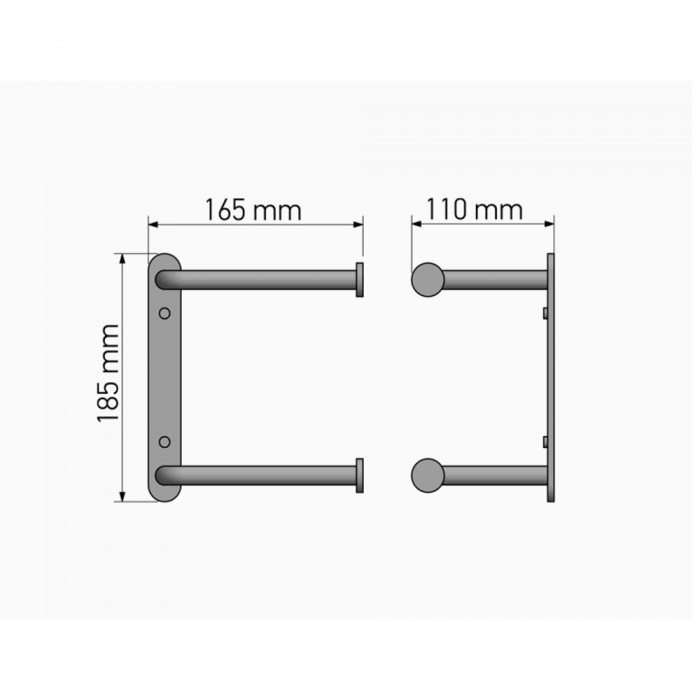 Διπλή Χαρτοθήκη Chrome SANCO 00806-A03