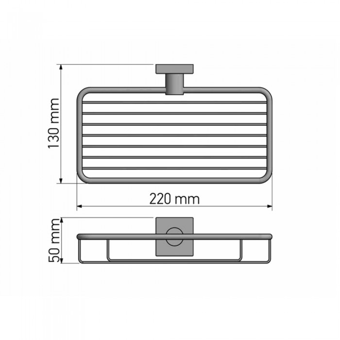 Επίτοιχη Σπογγοθήκη Chrome SANCO Tempo 14003-A03